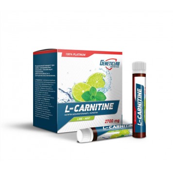Geneticlab L-Carnitine Liquid 2700 mg - жидкий л-карнитин в ампулах-0
